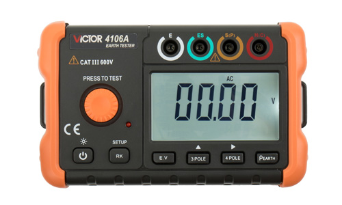VICTOR 4106A 接地电阻测试仪-产品-回路校验仪,多功能过程校验仪,过程信号源,过程万用表-西安胜利仪器